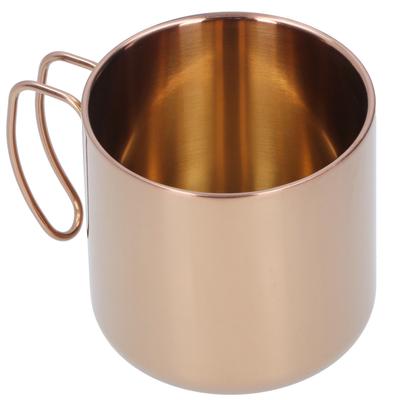 Cană de cafea 400ml Oțel inoxidabil 304 Veselă pentru băuturi Ceașcă de ceai portabilă pentru bar, casă, birou fără capacRoz