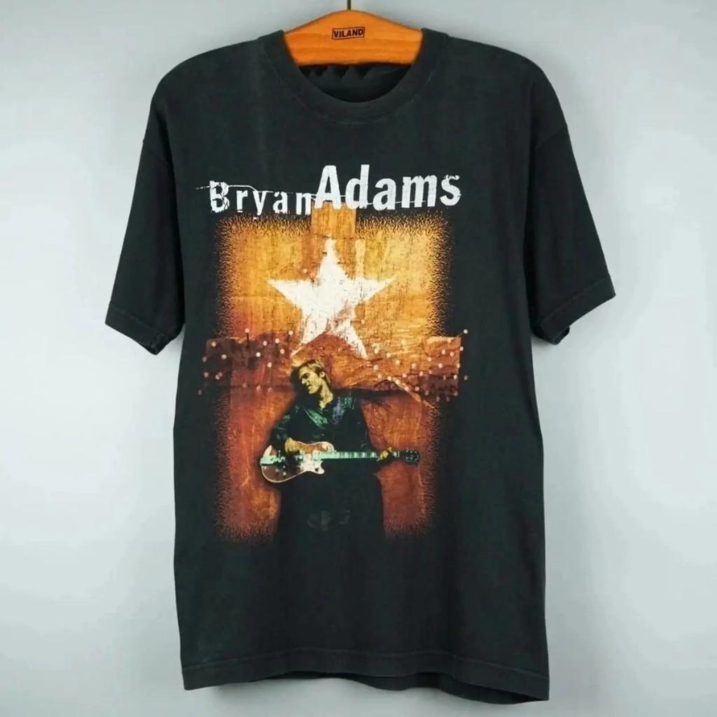 Bryan Adams Cotton T Shirt For Fan Sn27 Vintage Slightly Comfortable Streetwear Breathable Top For Everyday Wear Homme