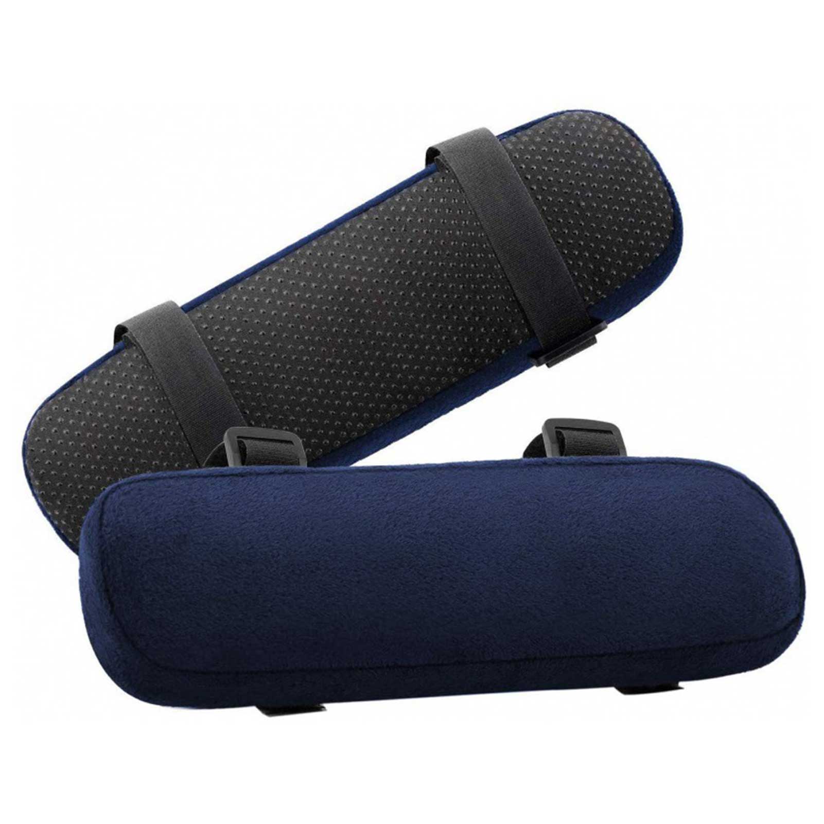 

2 шт. Мягкая подушка подлокотника ПП Губчатая пена Дом/Офис Чехлы для подлокотников стула Компьютерная игровая подушка для локтя, Съемная Моющаяся 23.5 7.5cm