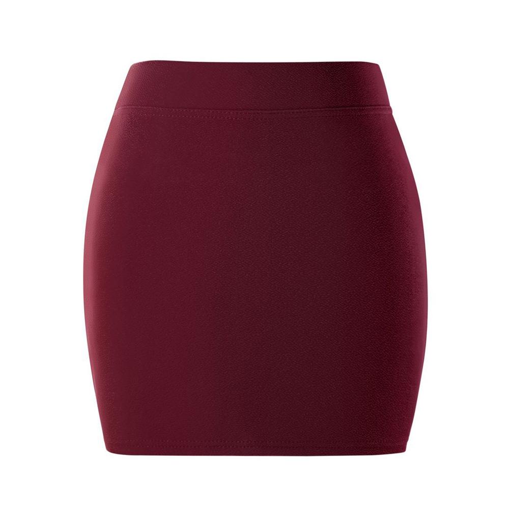 Summer Women Basic Skirt Package Hip Skirt Mini Elastic Pencil Skirts Office Lady Draped Slim Business Plus Size One Step Skirt