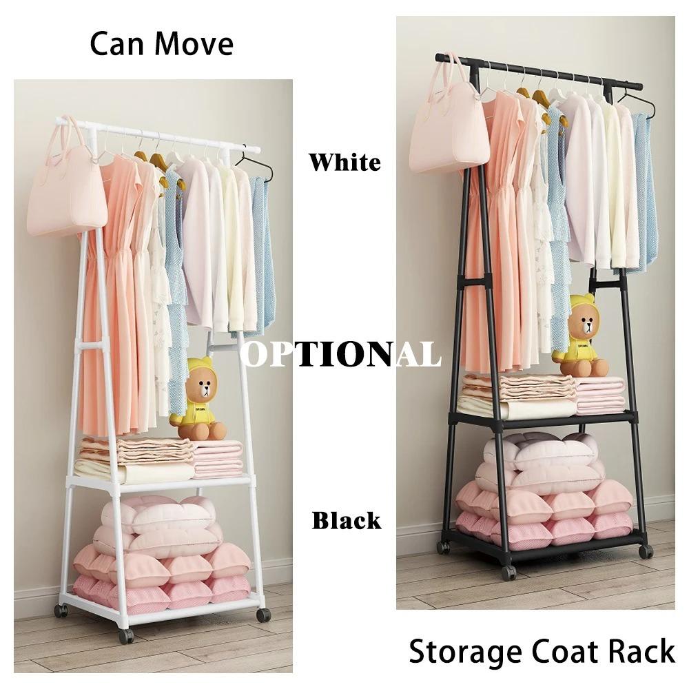 

Передвижные вешалки для одежды, переносная вешалка для одежды, универсальная треугольная полка для одежды, для дома, гостиной, спальни, вешалка на колесах чёрный