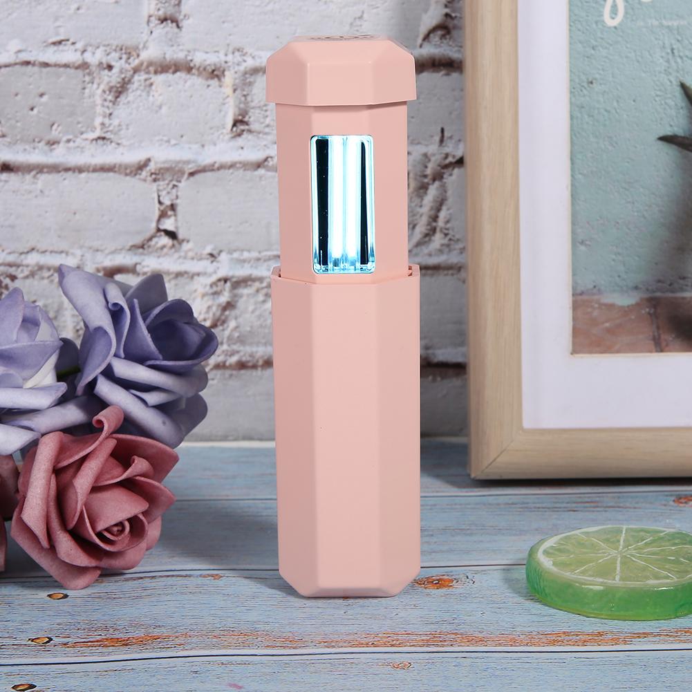 Portable Household Ultraviolet Cleaning Lamp Handheld UV Cleaning Device for Home CarPink