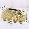 Decorative Tissue Box Holder for Home Car Countertop Elegant Paper Case Cover