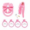 Pink Bow-Tie Flat Chastity Cage Positive/Negative Cock Cage Urethral Chastity Device SM Sex Toy Peins Plug ChastityBelt for Men
