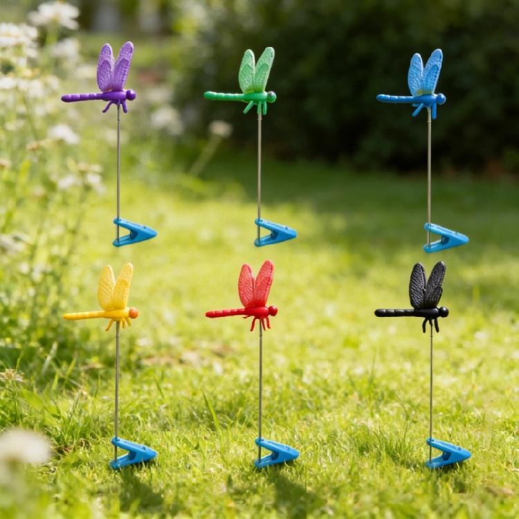 Artistic Dragonflies Figure Clip With Waterproof Coating Ideal For Patios Balcony Terraces Courtyard And Home Aesthetic