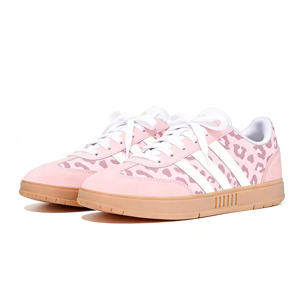adidas GRADAS Rosa Leopard Sweetheart Rutschfest Niedrig geschnittene Skateboard-Schuhe Unisex Rosa Weiß IE9044(Team735-)