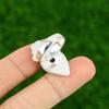Natural Larimar Gemstone Stackable Flower Adjustable Ring 925 Silver For Girls