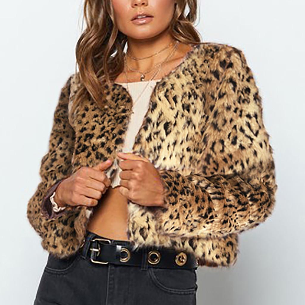 Buy Womens Ladies Warm Faux Fur Coat 