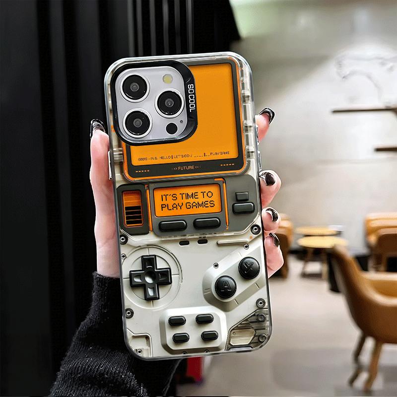 Game Console Fashion Boy Soft Phone Case for iPhone 15 16 17 Pro Max 17Air 16E 14 Plus 13 12 Mini Shockproof Cover Back Shell