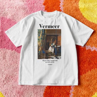 Vermeer Allegory Of The Catholic Faith T Shirt, Johannes Vermeer Art Tee, Dutch Baroque Painting Shirt, Museum Art Gift