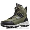 Men Snow Boots Waterproof Non Slip Plush Thick Warm Cold Resistant Rotating Buttons Winter Outdoor