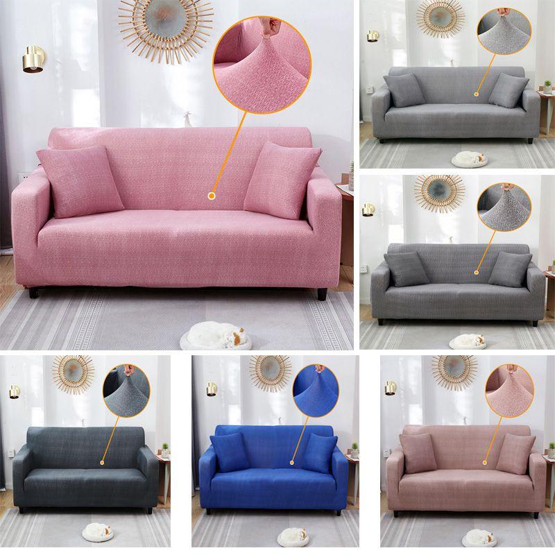 Luxurious Soft Sofa Cover For 1/2/3/4 Seater Wrinkle Resistant And Stretchable Slipcover