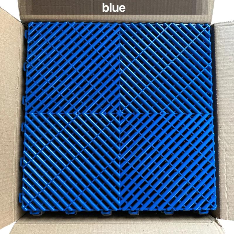 40x40cm Grille Floor Garage 4s Shop Car Wash E-sports Room Basement Interlock Splicing Drainage Pad Plastic Tile