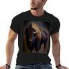 American Bison Oil Paint Tshirt T Shirts For Unisex Slim Fit T Shirts For Unisex Pack Cotton Unisex T Shirts Cotton Tshirt