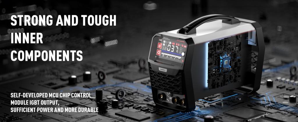 Spawarka ANDELI TIG-250MPC PRO Puls TIG (TIG/MMA/CLEAN, Inwertor DC, 100V/200V, 200A, Ekran LED)