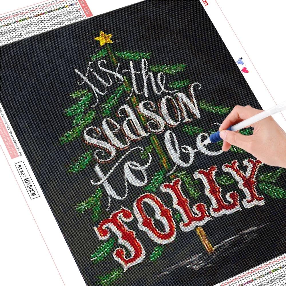 3D Diamond Embroidery Painting Christmas Tree Mosaic Sale Needlework Rhinestone Kit Handicraft Home Decoration