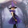 Girls Colour Witch Costume Disguise Halloween Cosplay Carnival Party Christmas Toddler Kids Princess Dress Prom Gown Dress