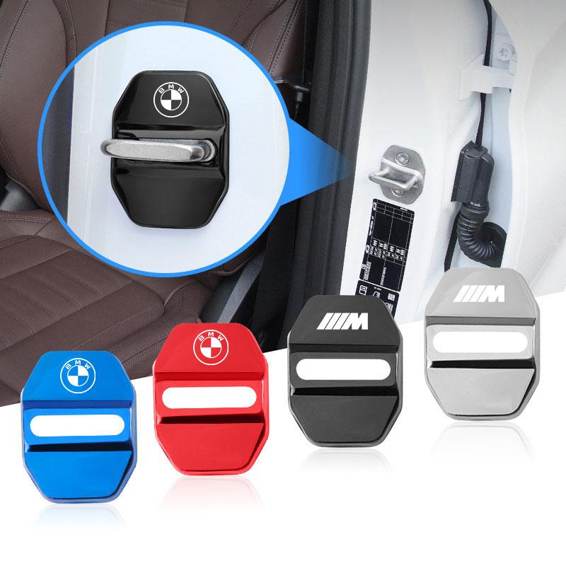 4pcs Car Door Lock Protection Cover Titanium Alloy Cap For BMW E46 E90 E60 F30 F10 E39 E36 F20 G20 G30 E92 E87 E91 X5 E70 F11 X3 CU4