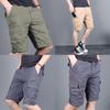 Men Summer Cargo Shorts With Multiple Pockets And Zipper For Casual Urban Style