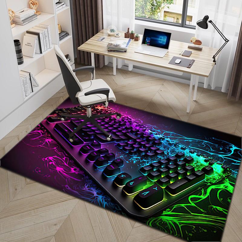 1Pc game theme Printed circular carpet, home door mat, outdoor travel protection carpet B9