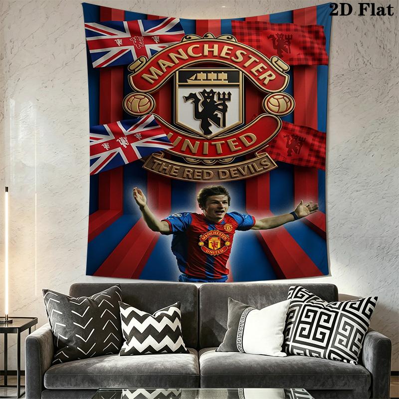 Manchester United Devils Threepiece Set 1 Duvet Cover 2 Pillowcase Without Core Christmas Birthday Gift Soft And Comfortable
