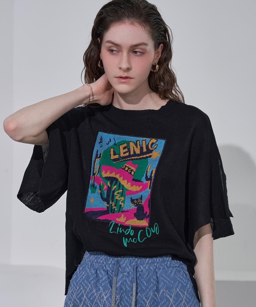 LENIC&MCCOY Cactus Cool Short Sleeve Knit Mm08Kn001Fjy