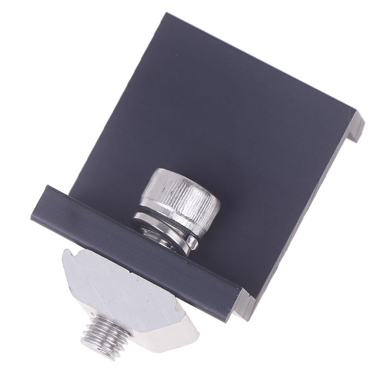 

10 шт., крепежный зажим для крепления солнечной панели, регулируемый кронштейн, концевой и средний зажим, зажим для панели Pv для установки солнечной панели, аксессуары для установки Pv