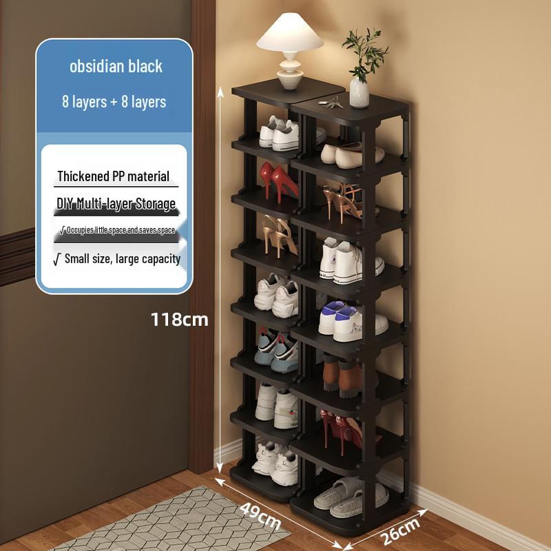 Multi-layer Shoe Rack for Narrow Entrances - Compact Indoor Storage for Dorms & Rental Homes