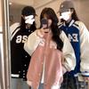 American Style Fashion Sports Wind Baseball Women's Clothing Spring and Autumn Preppy Style Jacket Loose-fitting Printed Jacket