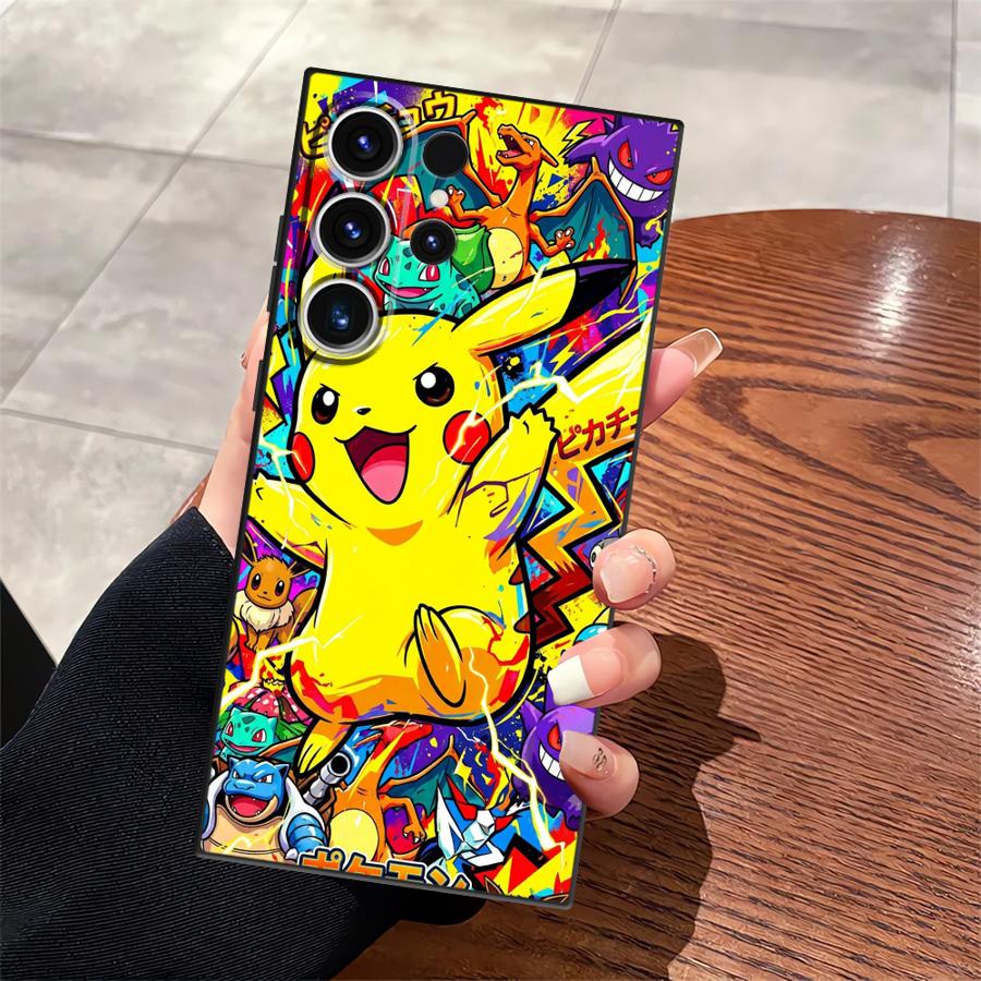Funda Phone Cover Case for Samsung Galaxy S26 S21 FE S20 S25 Ultra S23 Note 20 Ultra 8 9 10 S10 S9 S24 Plus Hot Anime Pokemon