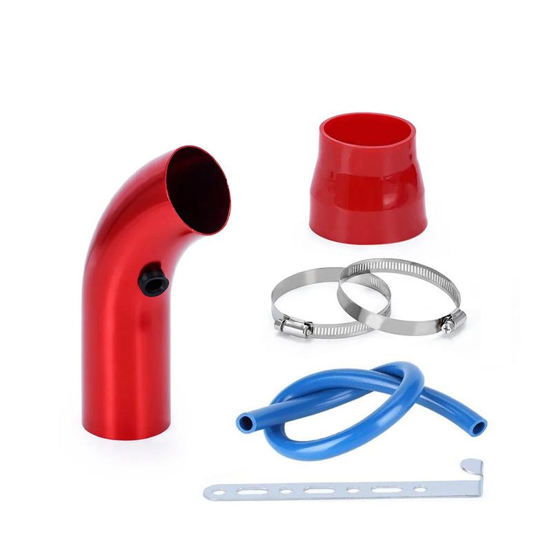 3" 76mm Universele Aluminium Auto Luchtinlaat Pijp Kit 3 Inch Raceauto Koude Luchtinlaat Aluminium Pijp Luchtfilter