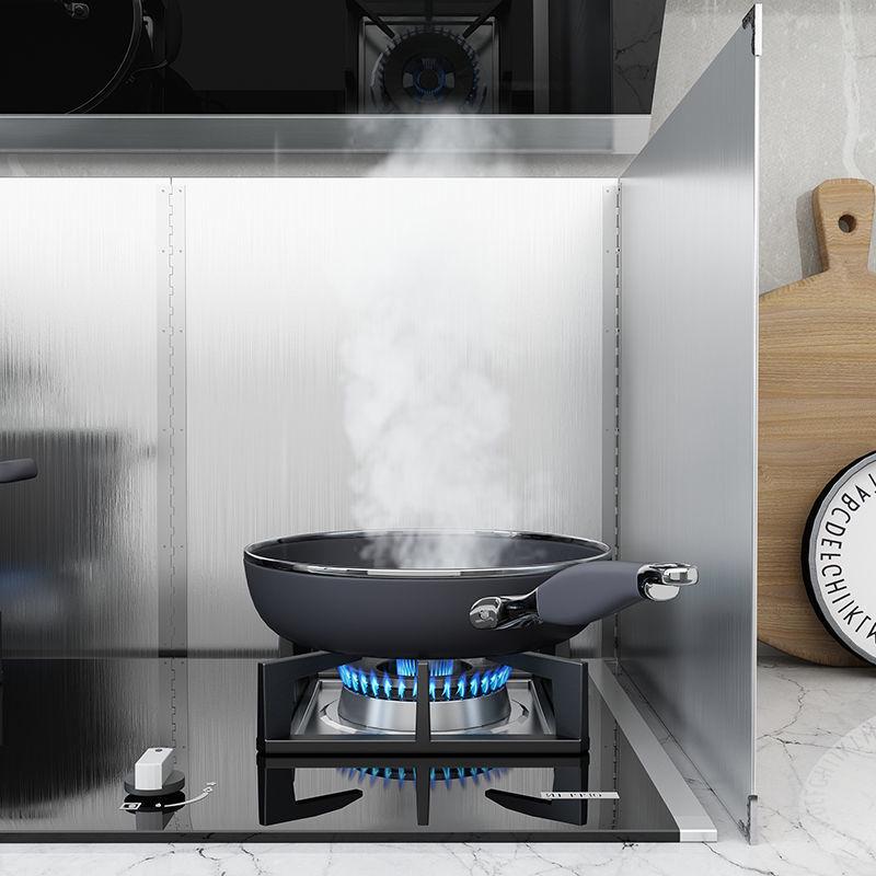 Stainless Steel Kitchen Stove Hood Baffle and Splatter Shield Enclosure