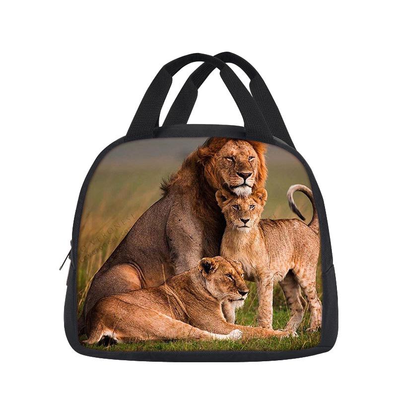 lion lunch bag versatile cartoon large capacity new item, best gift for boys and girls on school birthdays