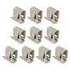 10 Pcs Solar Rail Mounting Bracket Wear Corrosion Resistance Spring Steel Quick Assembly Solar Panel Installation Buckle
