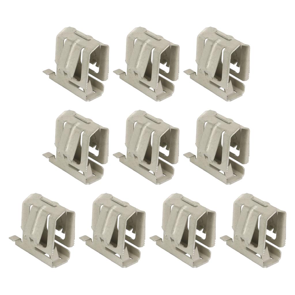 10 Pcs Solar Rail Mounting Bracket Wear Corrosion Resistance Spring Steel Quick Assembly Solar Panel Installation Buckle