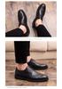 Men's Large Size Spring Leather Brogue Shoes - Casual & Formal Lace-up Low-tops