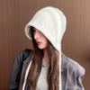 Creative Windproof Ear Protection Cap Dacron Pile Cap New Design Neck Collar Beanies Cap  Travel