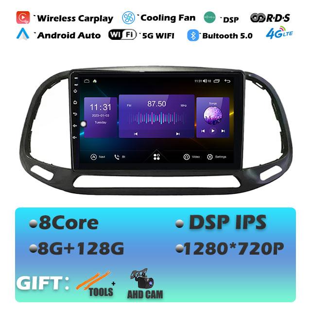 9'' For Fiat Doblo 2015 - 2020 DSP RDS Car Radio Android 14 GPS Navigation Auto Stereo Wifi Bluetooth Multimedia Player