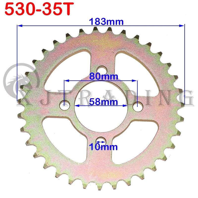 530 Chain 28T/31T/32T/35T/37T/40T/41T/45T Teeth Rear Sprocket For ATV Quad Pit Dirt Bike Buggy Go Kart Motorcycle Motor Parts