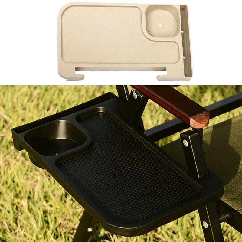 Chair Side Arm Tray Beach Chair Cup Holder Portable Breakfast Tray for Outdoor Recliner Tray Chair Side Tray Drink Holder