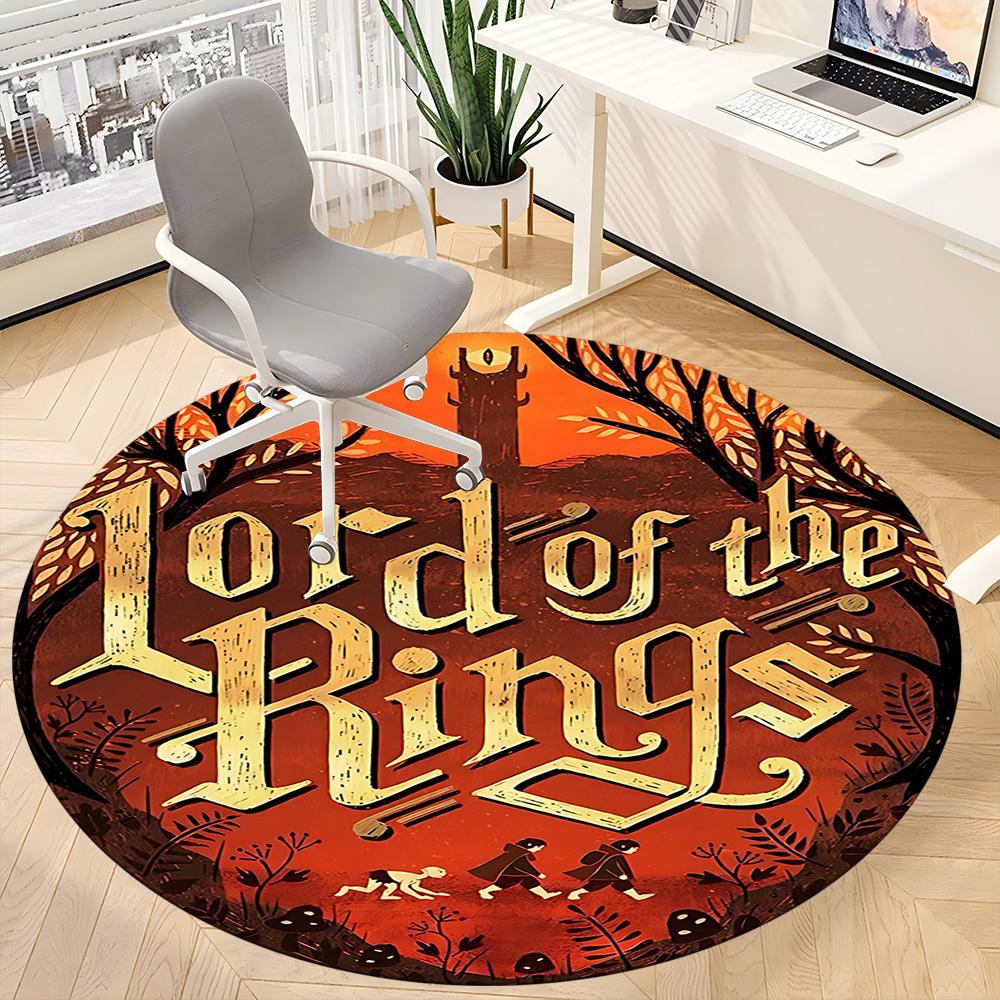 1pc The Lord of the Rings Office Round Area Rug, Under Office Chairs Bedroom Living Room Home Decor  a1022167
