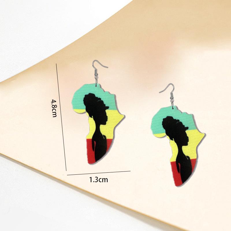 Sex Printed Earrings Vintage Ladies Avatar Earrings Fashion Interesting Accessories Daily Casual