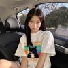 Pure Cotton American Retro White Short-sleeved T-shirt Women's Summer Loose Large Size Fat MM Premium Cartoon Half-sleeved Top