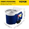 SucceBuy Electric Pottery Wheel Machine 28cm 350W Manual Handle Foot Pedal for School Ceramic Clay Working Forming DIY Art Craft