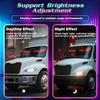 Devil Eyes Light for Windshield, 19.3"x4.3" Led Eyes, Led Flexible Film Screen for Cars, SUVs & Trucks, Programmable USB Matrix Panel, App/Remote