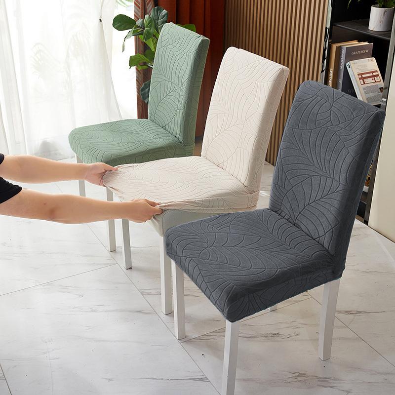 1/2/4PCS Stretch Jacquard Chair Covers Dining Room Elastic Slipcover for Chairs Spandex Case Restaurant Office Home Decoration