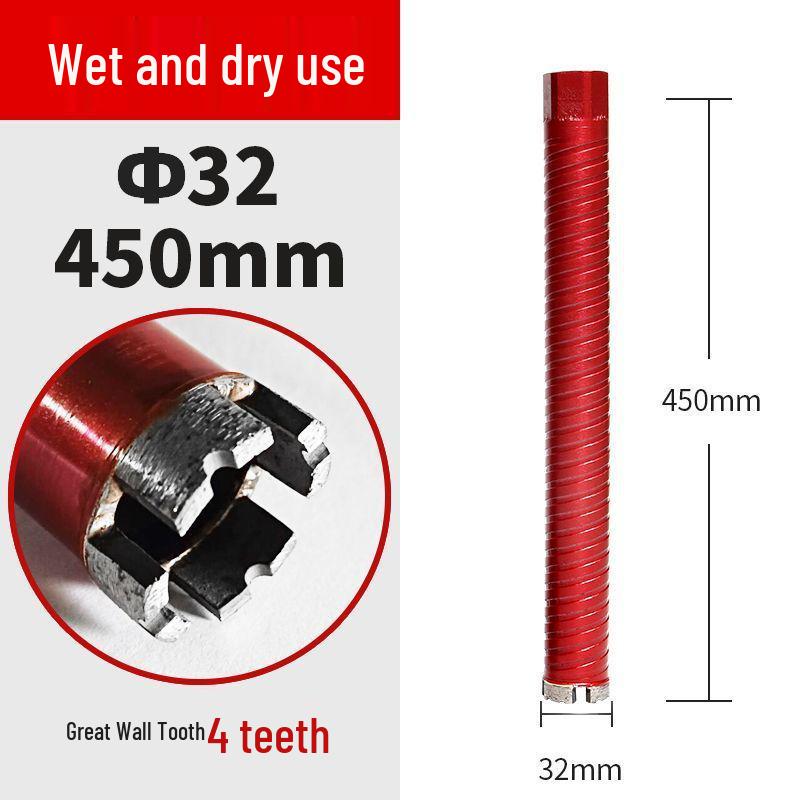 Threaded Diamond Drill Bit for Dry & Wet Use - Ideal for Hole Opening and Air Conditioning Drilling.