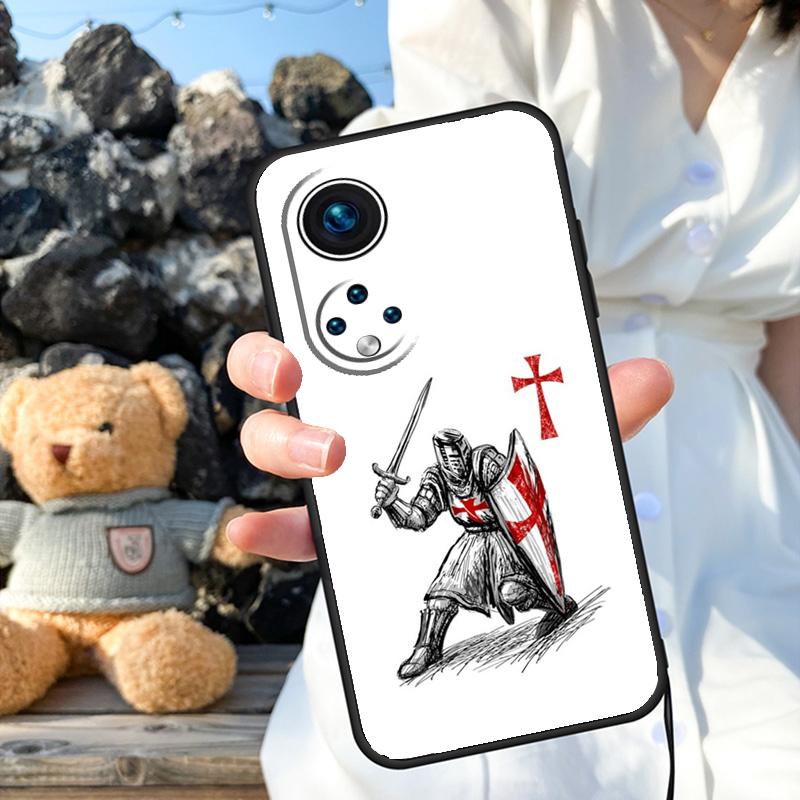 Christian Templar Knights Case For Honor X9b X8b X8 X9 X6a X7a X8a X9a Honor Magic 6 5 Pro 50 70 90 Lite Back Cover