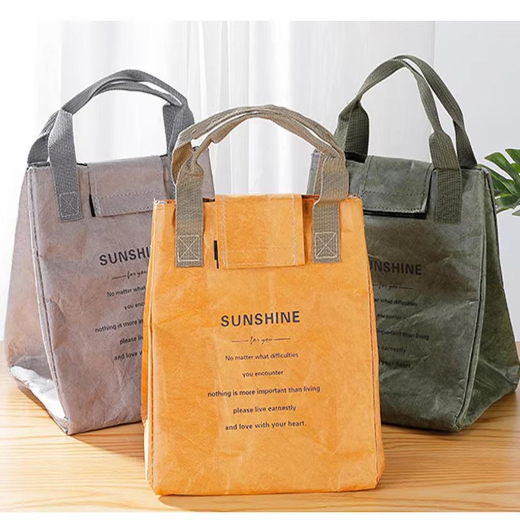 Isolierte Lunchtasche mit großem Fassungsvermögen, Thermische Bento-Tasche mit Aluminiumfolie für die Arbeit & Essenslieferung