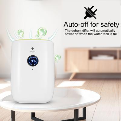 Déshumidificateur d'air électrique portable 800 ml, arrêt automatique, pour la maison, absorbant l'humidité, UE/États-Unis, 100-240 V
